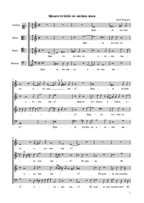 Quare tristis es anima mea