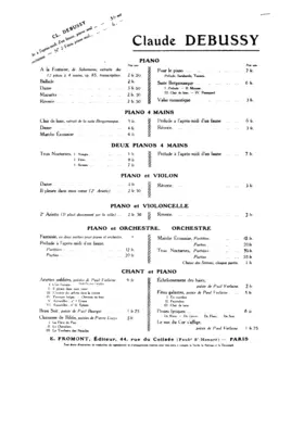 3 Chansons de Bilitis