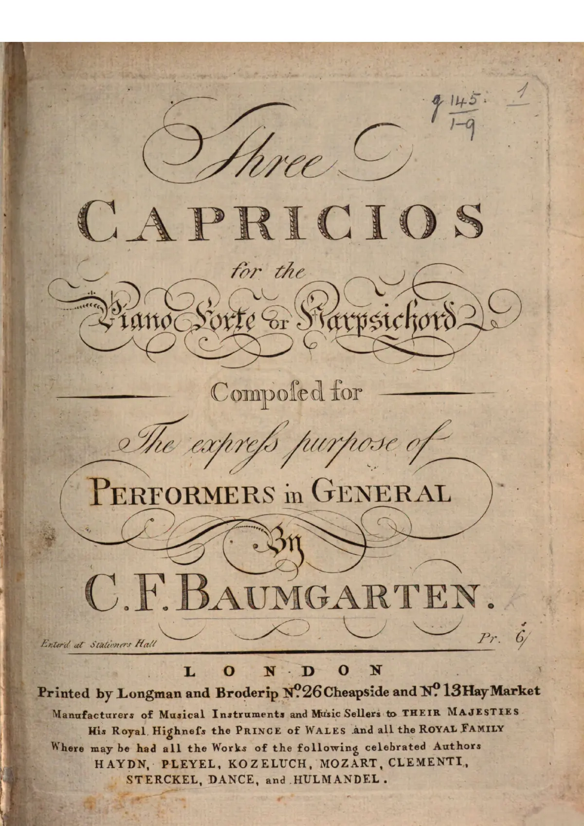 3 Capriccios - Page 1