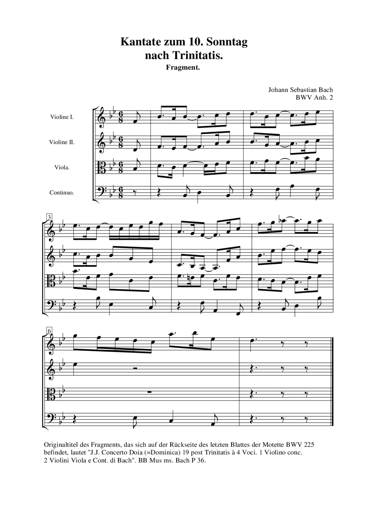 Cantata - Page 1