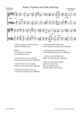 Praise, O praise our God and King