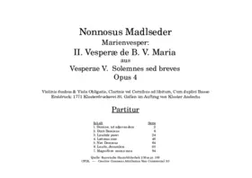 Vesperae de B. V. Maria, Op. 4,2