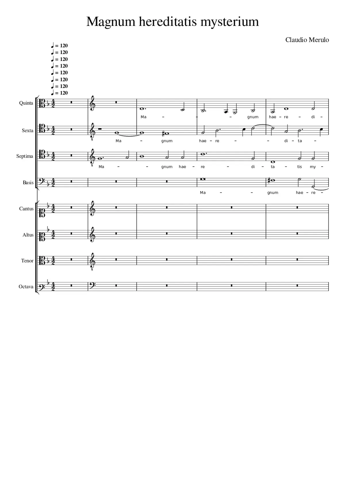 Magnum hereditatis mysterium - Page 1