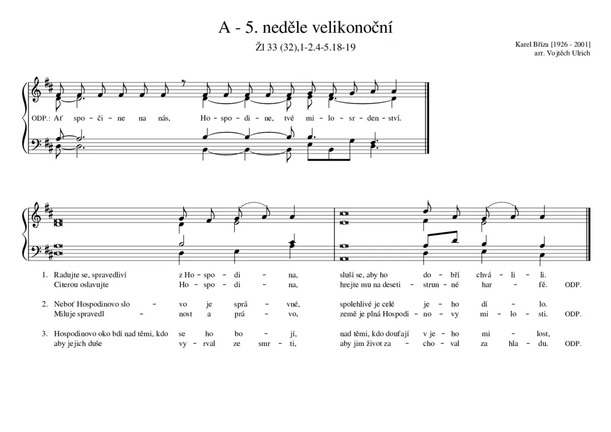 A - 5. neděle velikonoční - Page 1