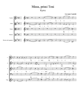 Missa primi toni