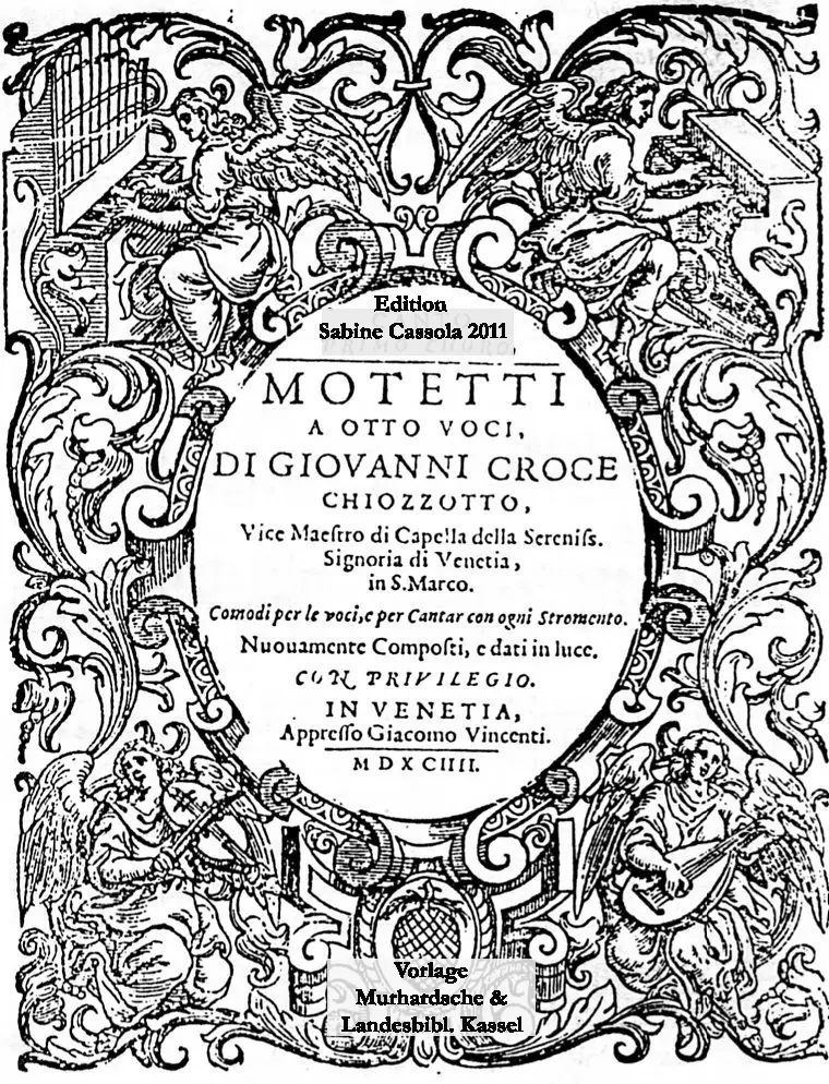 Motetti a otto voci, libro primo - Page 1