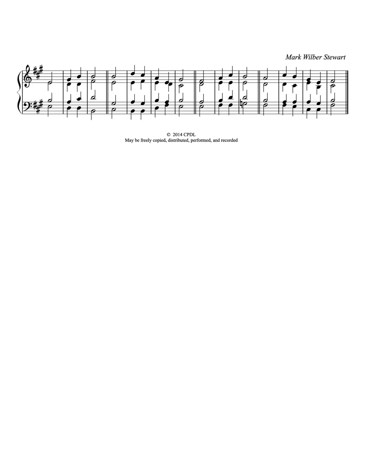 Double chant in E mixolydian - Page 1