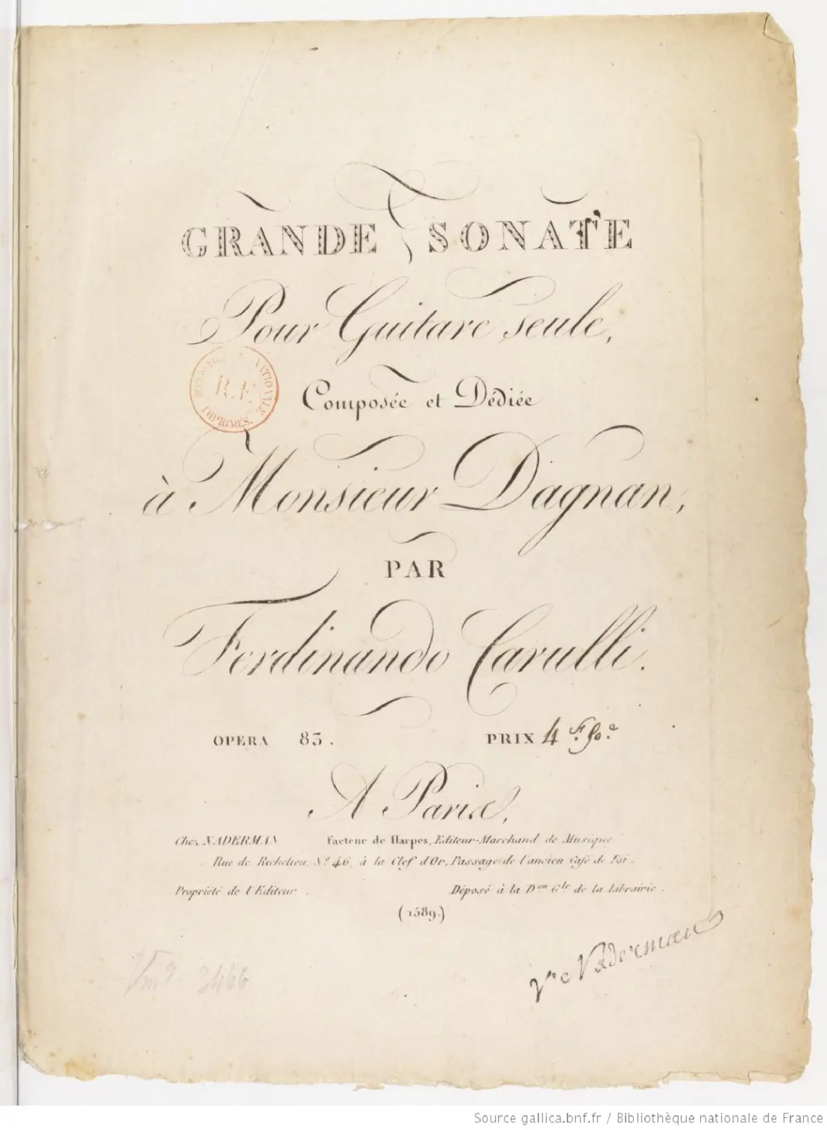 Grand Sonata for Guitar solo - Page 1