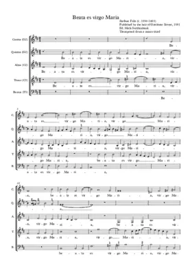 Beata es virgo Maria