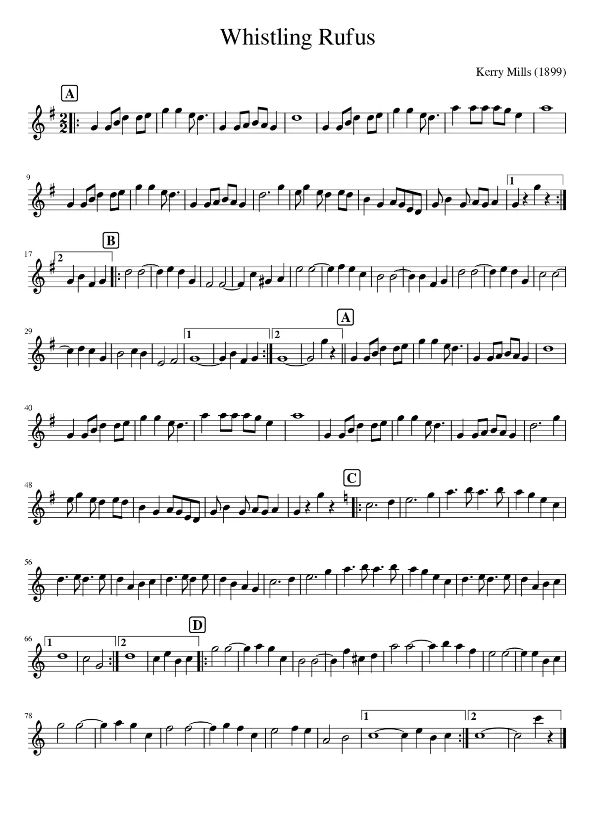 Whistling Rufus - Page 1