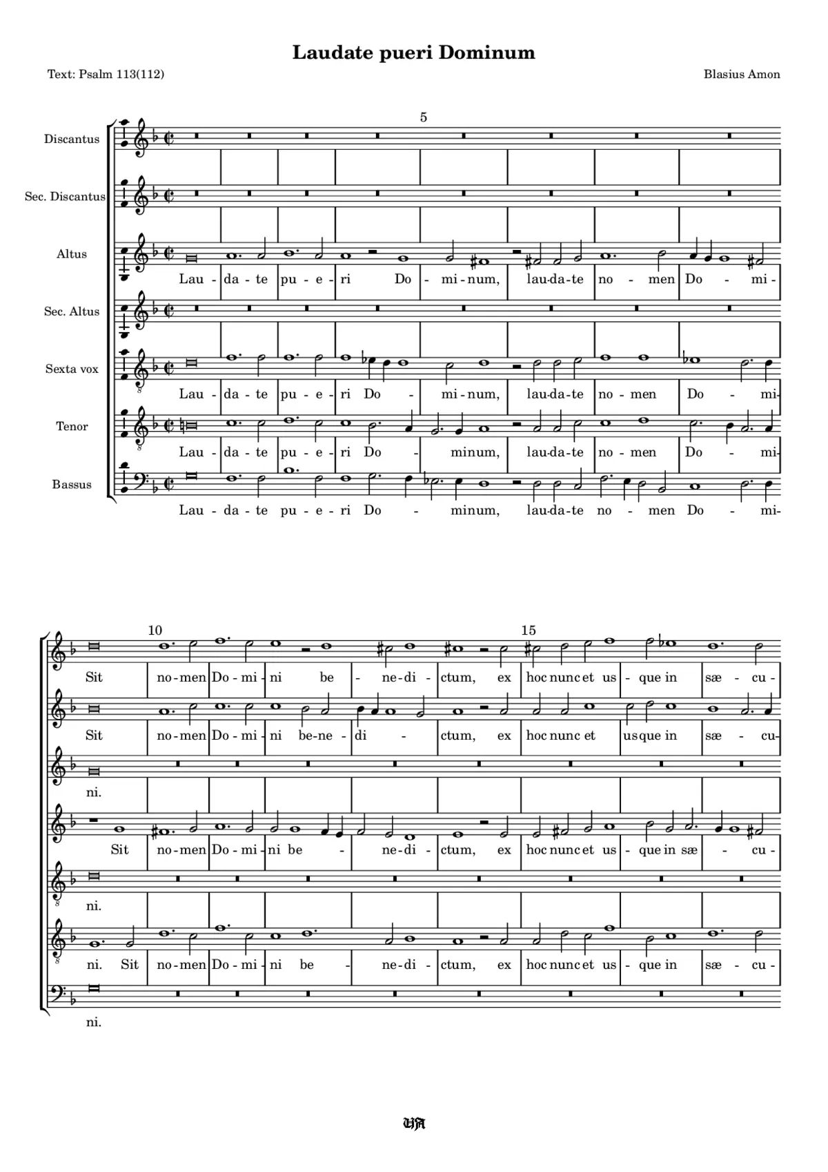 Laudate pueri Dominum - Page 1