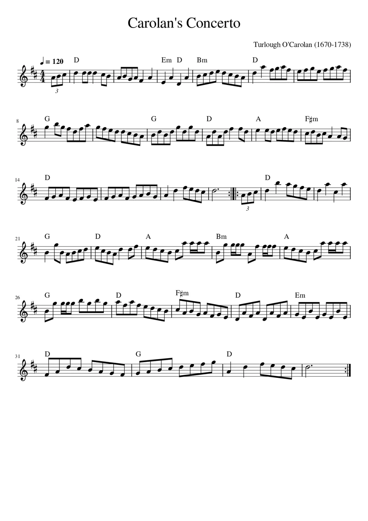 Carolan's Concerto - Page 1