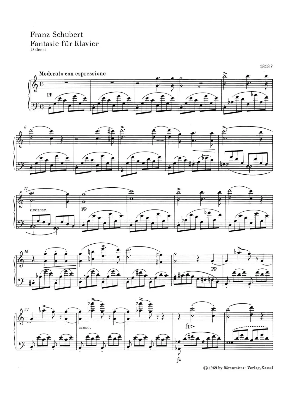 Fantasy in C major - Page 1
