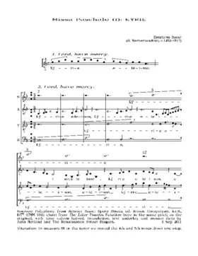 Missa Paschalis a 4 (i)