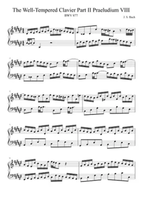 Prelude and Fugue in E-flat minor BWV 877