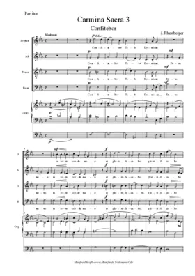 Motetten aus Carmina Sacra 3