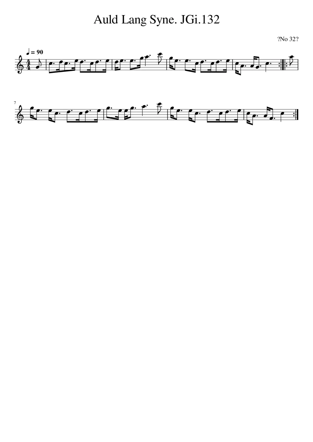 auld lang syne - Page 1