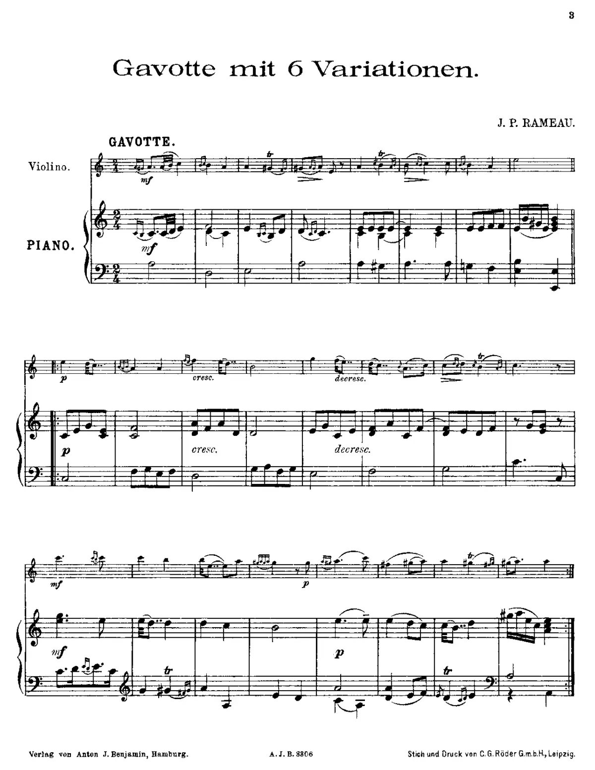 Quatrième suite de de pièces de clavecin - Page 1