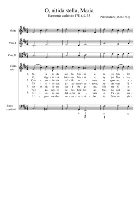 O, nitida stella, Maria