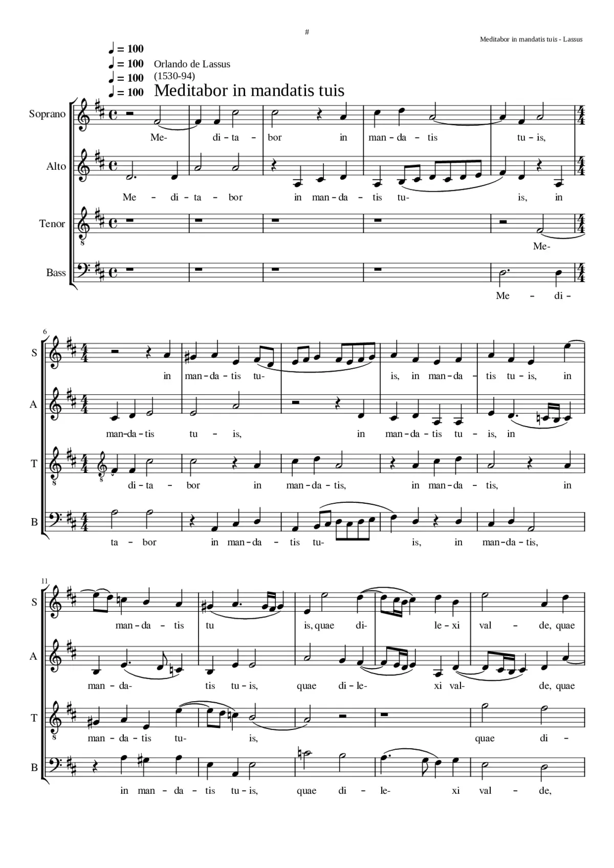 Meditabor in mandatis tuis - Page 1