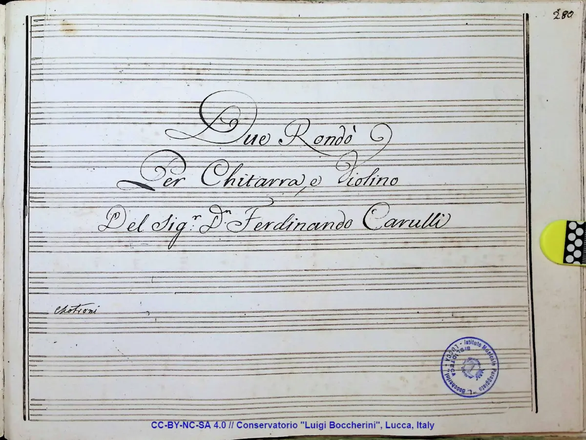 2 Rondò per Chitarra e Violino - Page 1