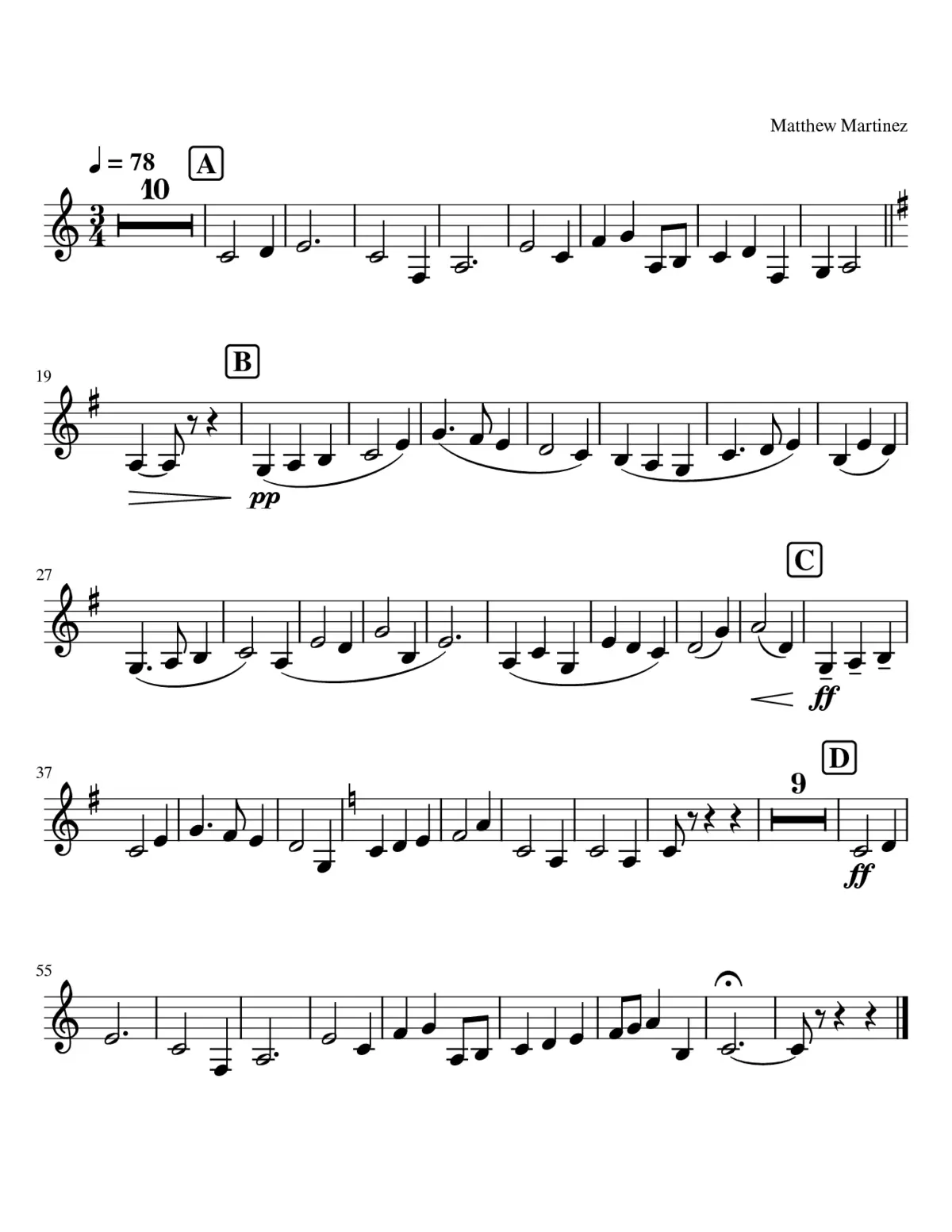 Flourish For Wind Band - Page 1