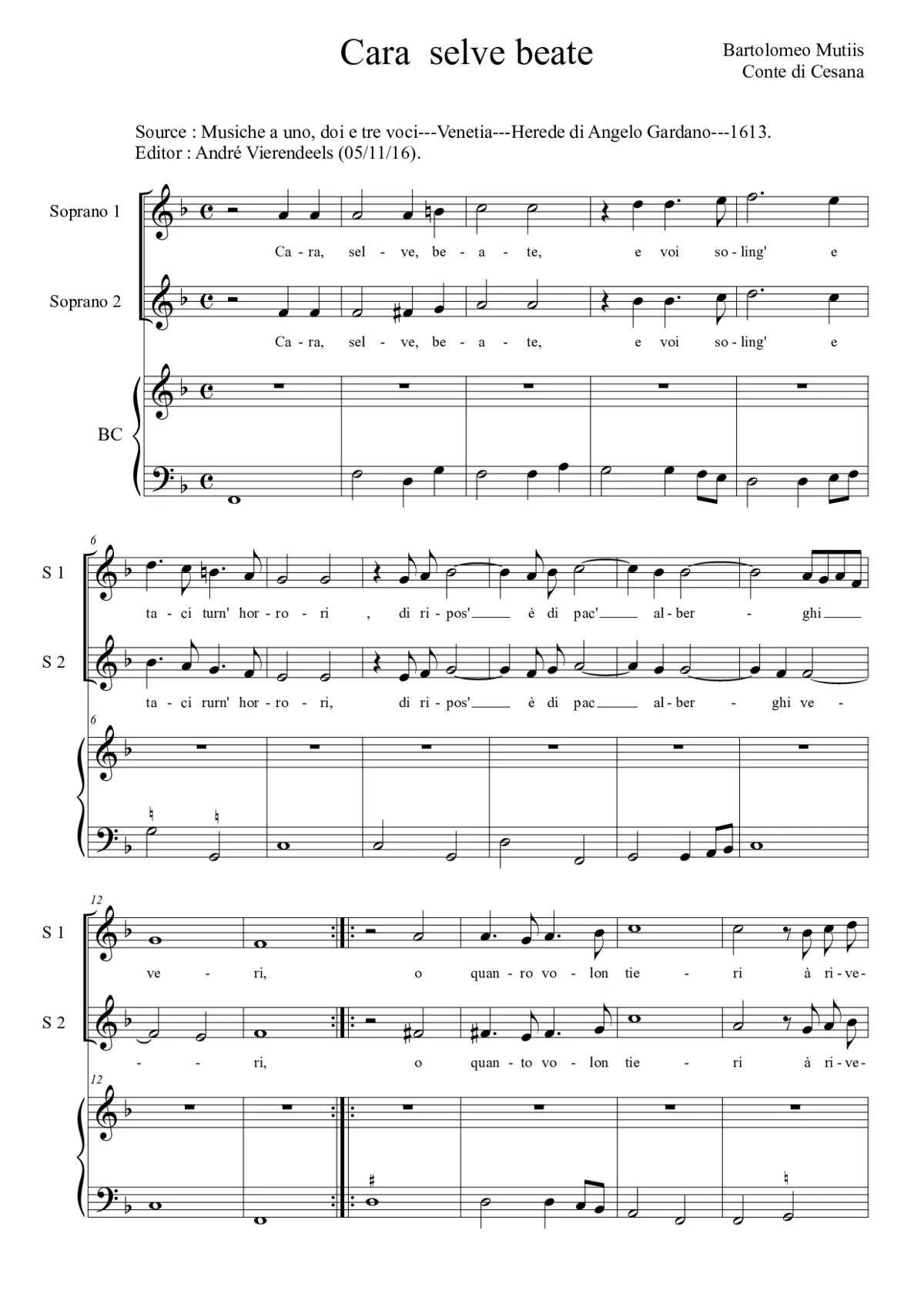 Care selve beate - Page 1