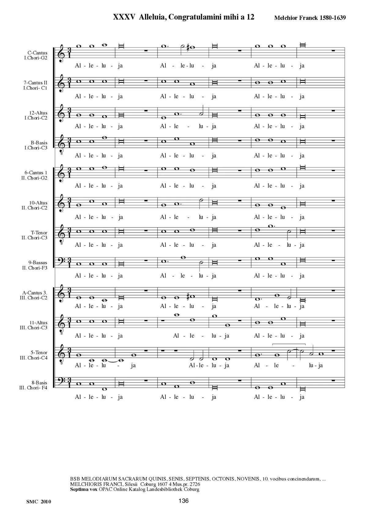 Alleluia. Congratulamini mihi a 12 - Page 1