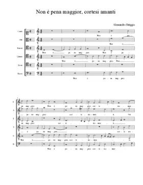 Non è pena maggior, cortesi amanti