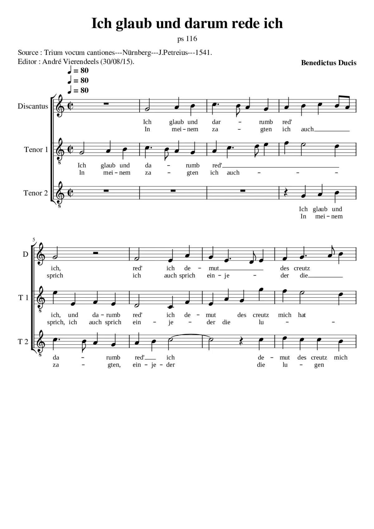 Ich glaub' und darum rede ich a 3v - Page 1