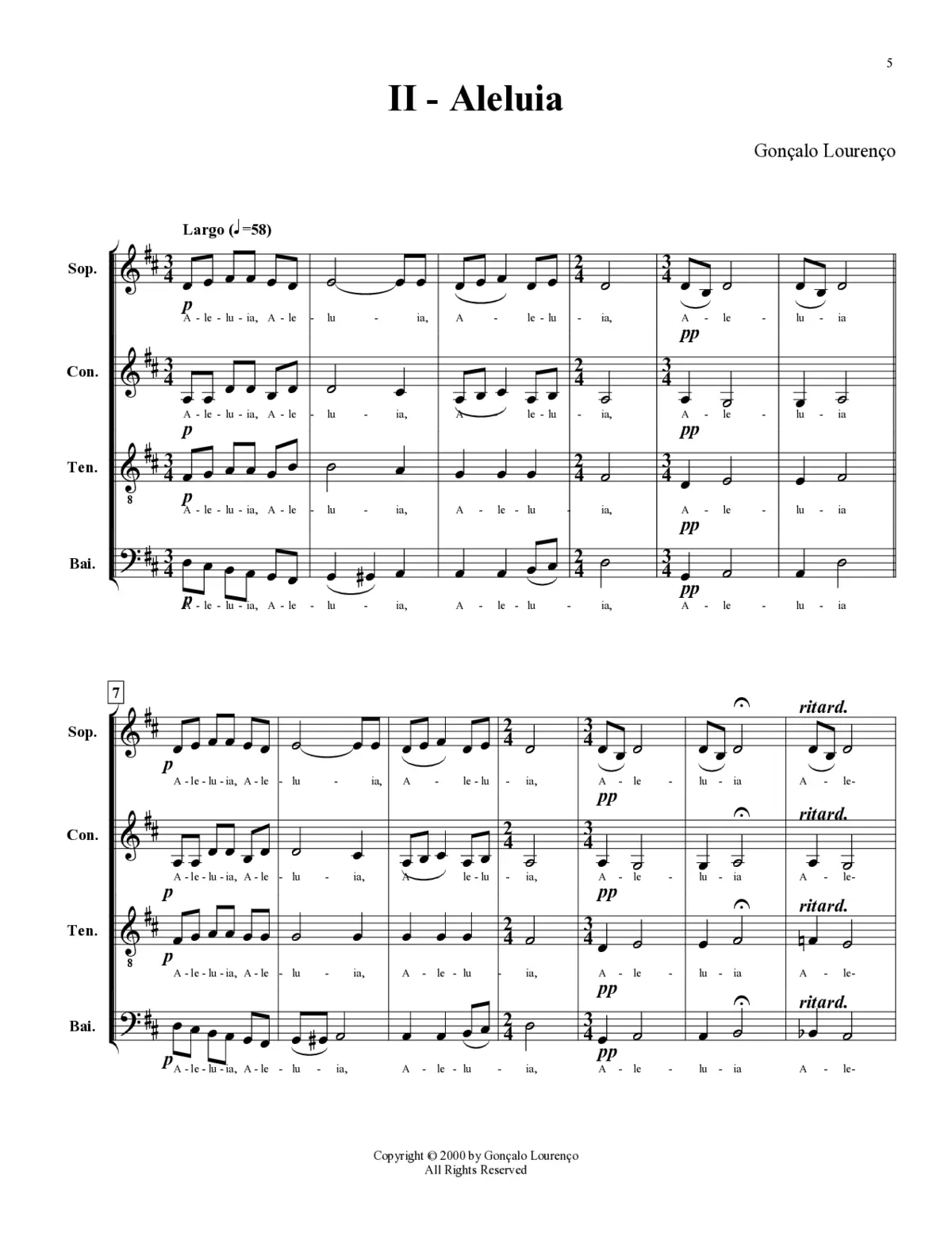Alleluia - Page 1