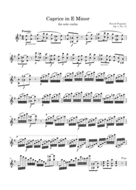 24 Caprices for Solo Violin Op.1