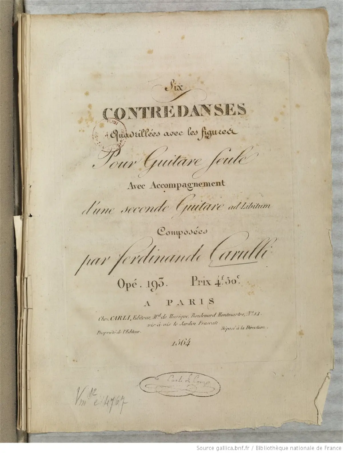 6 Contredanses quadrilles - Page 1