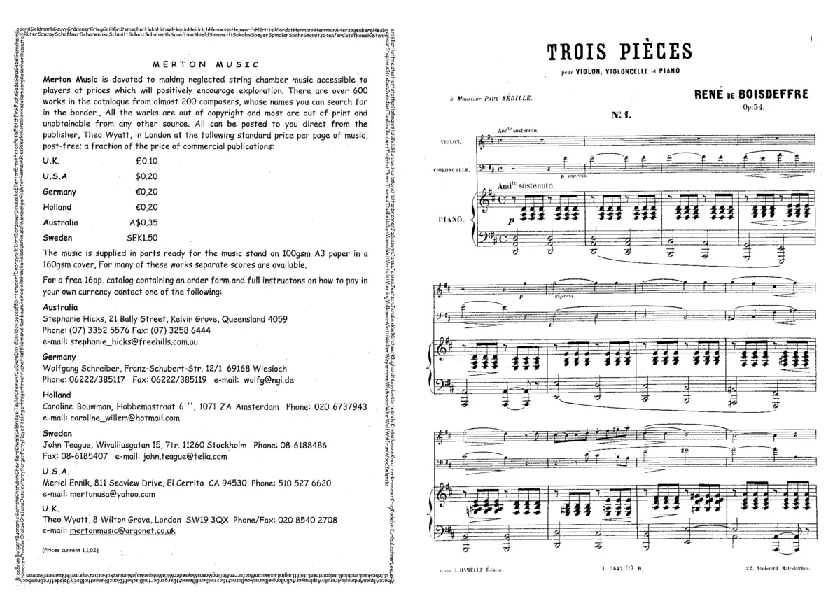 3 Pieces for Piano Trio - Page 1