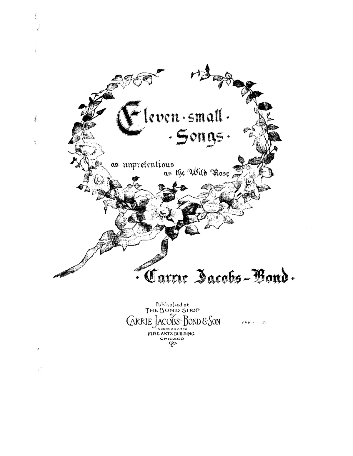 11 small Songs as unpretentious as the Wild Rose - Page 1