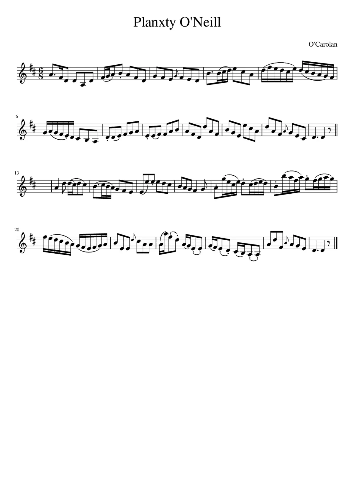 Planxty O'Neill - Page 1