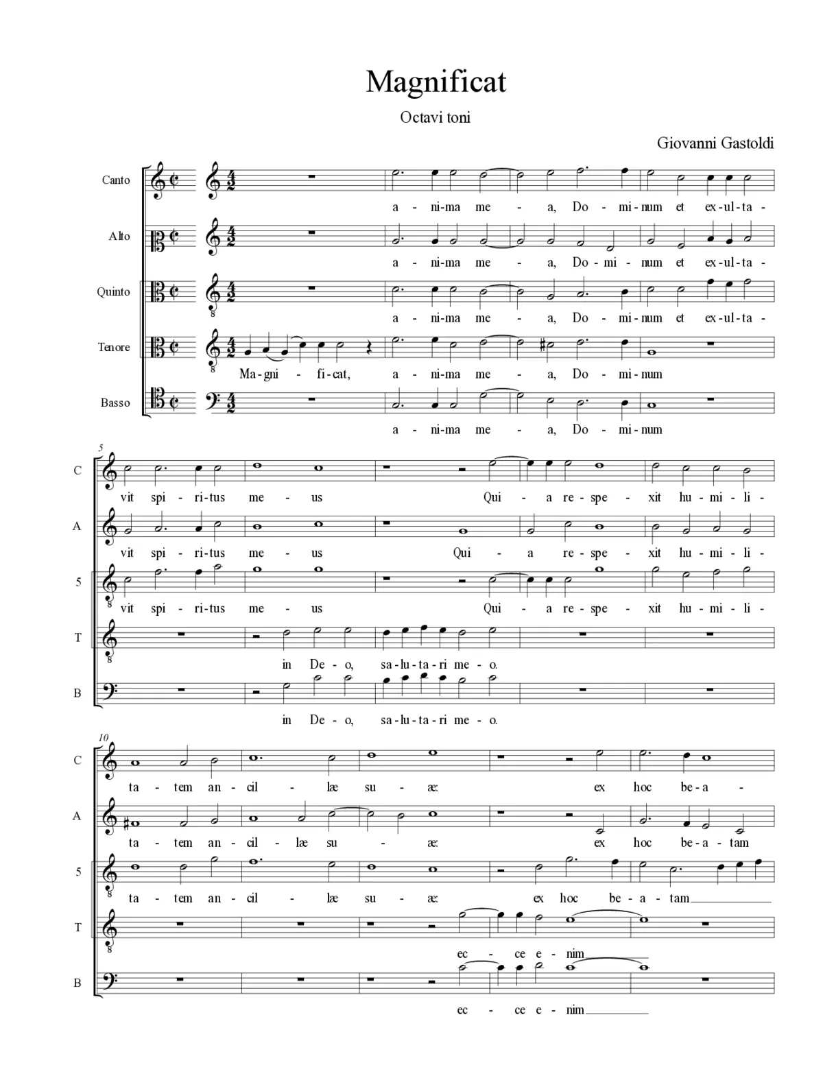 Magnificat - Page 1