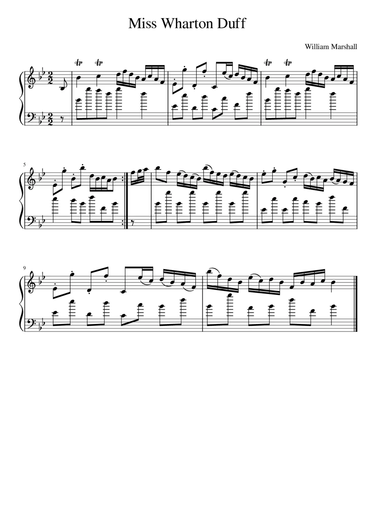 Miss Wharton Duff - Page 1