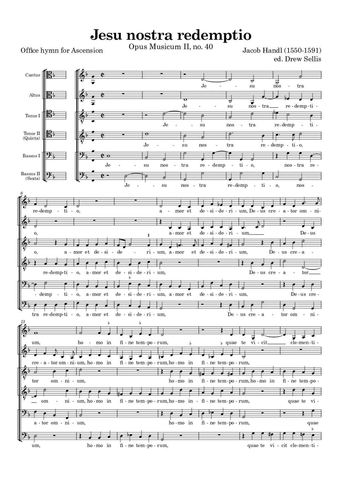 Jesu nostra redemptio - Page 1