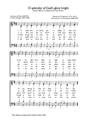 O splendor of God's glory bright