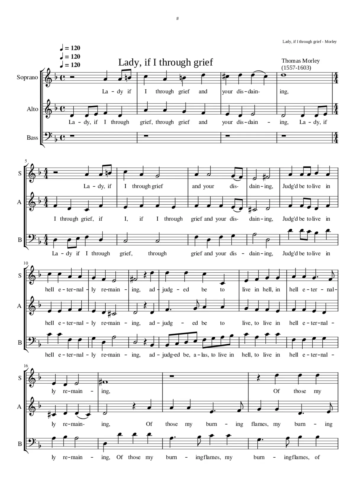 Lady if I through grief - Page 1