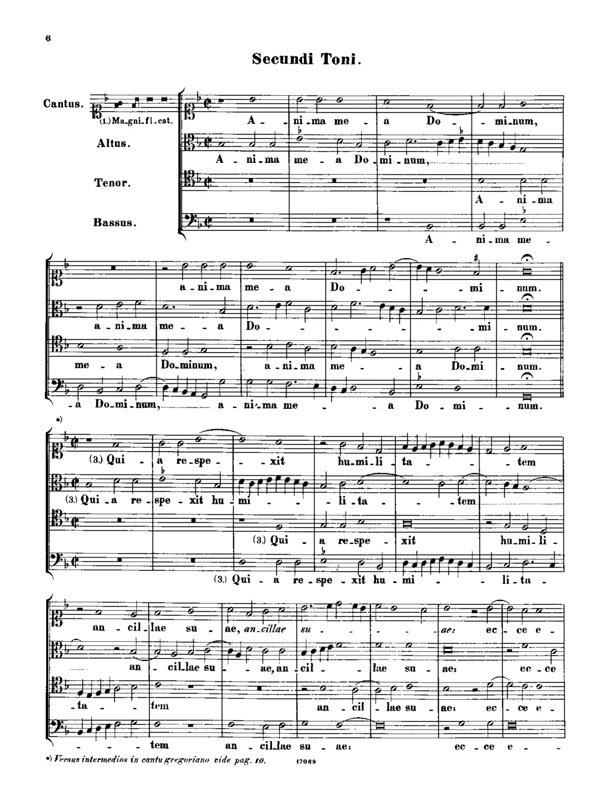 Magnificat secundi toni - Page 1