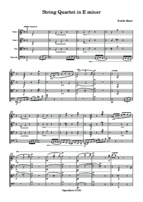 String Quartet in E minor