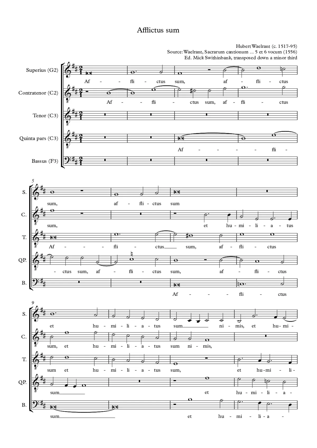 Afflictus sum - Page 1