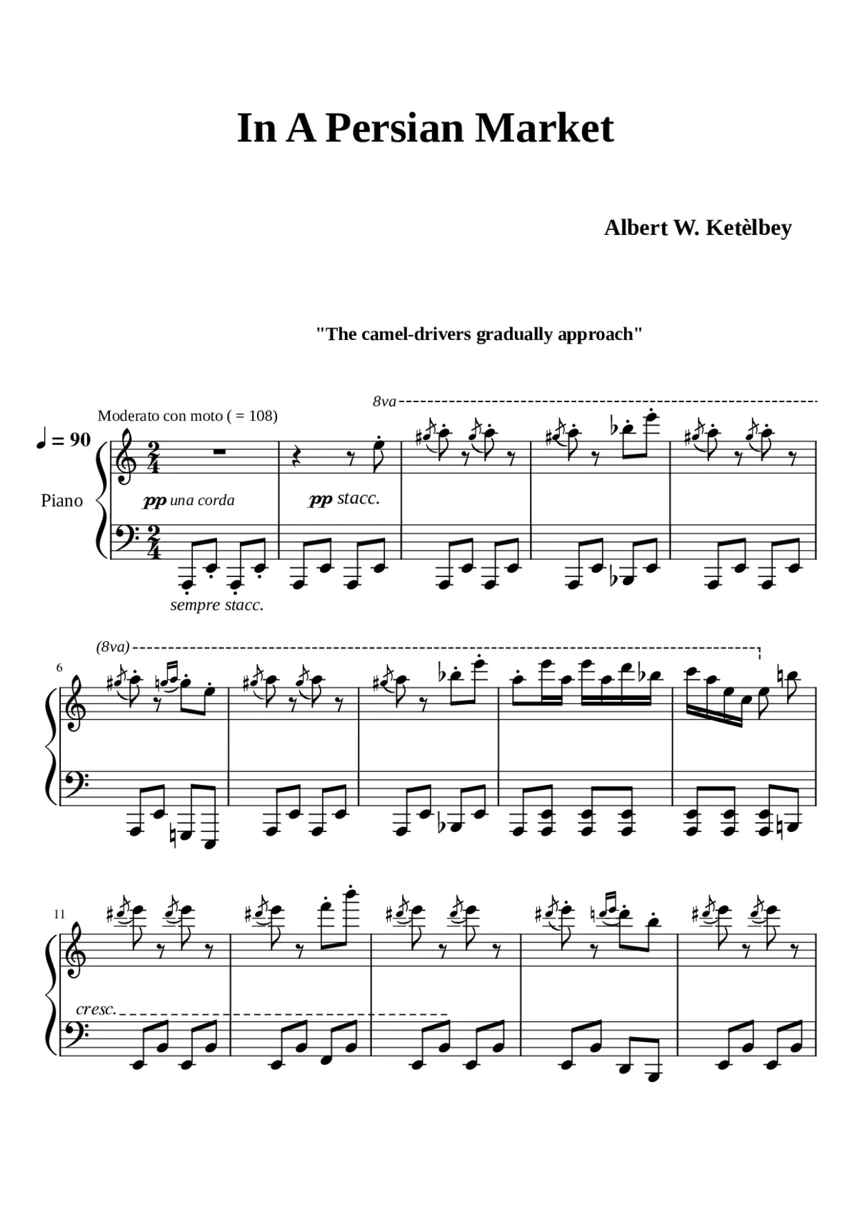 In a Persian Market - Page 1