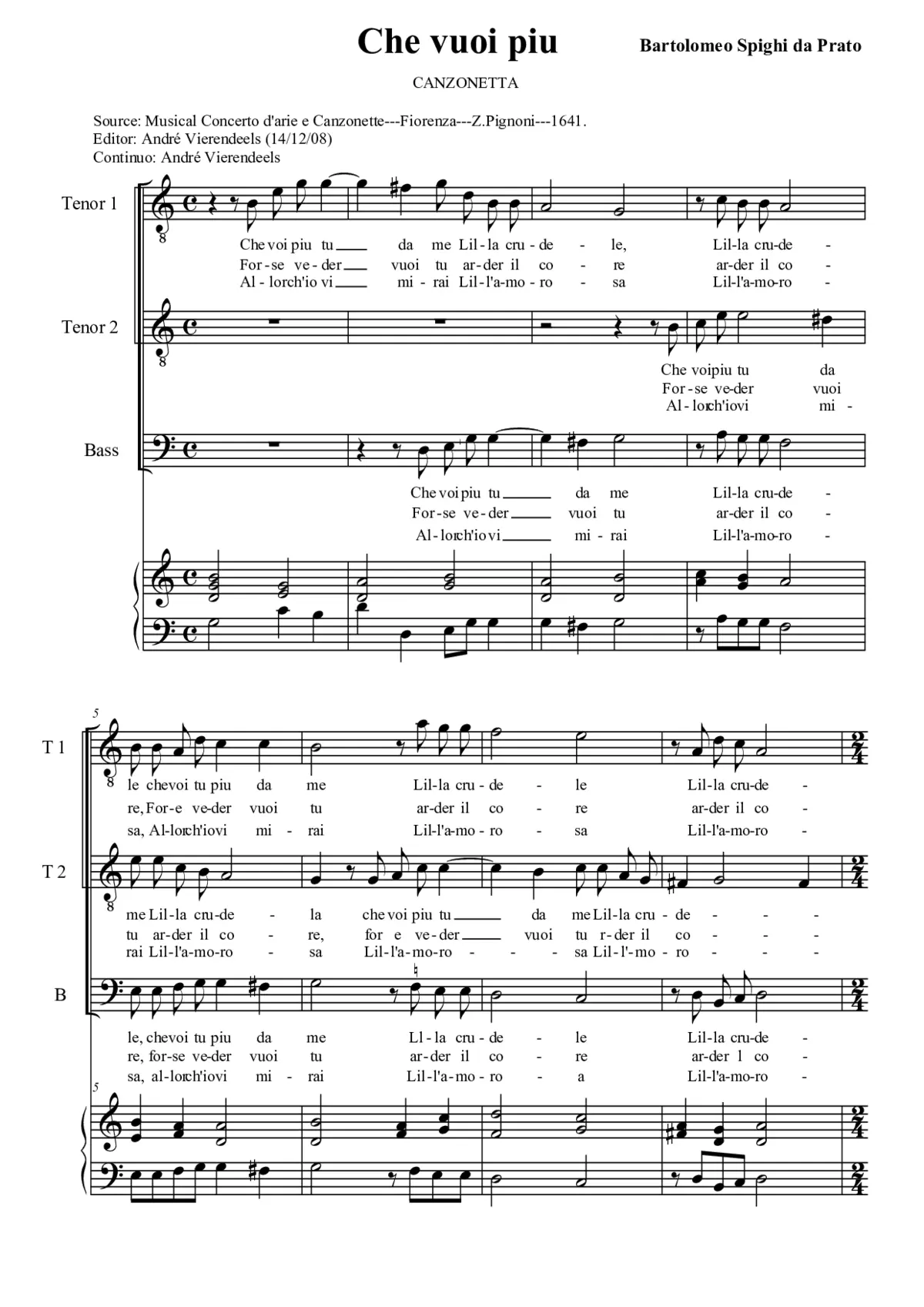 Che vuoi piu - Page 1