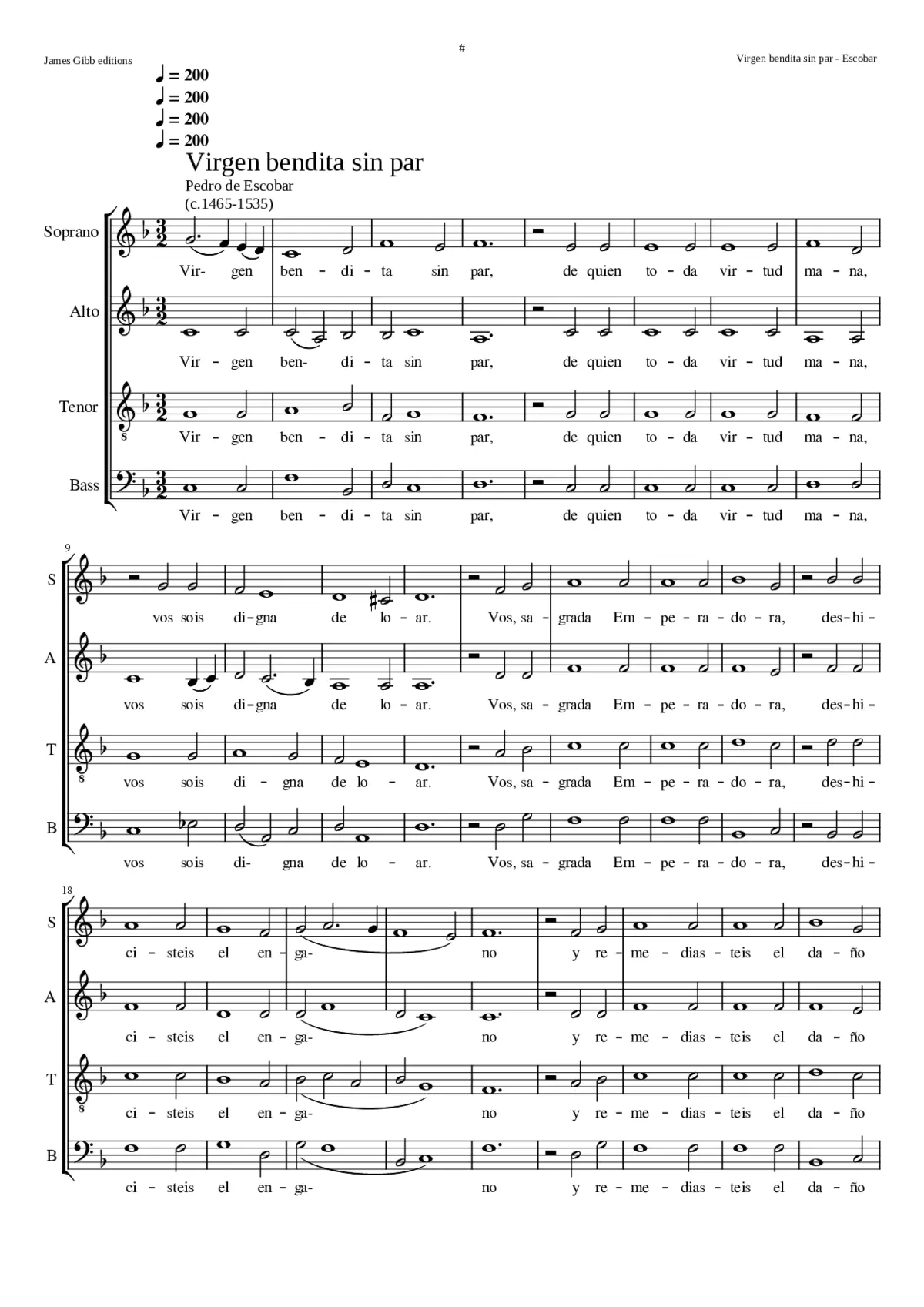 Virgen bendita sin par - Page 1