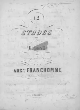 12 Etudes for Violoncello with a 2nd cello