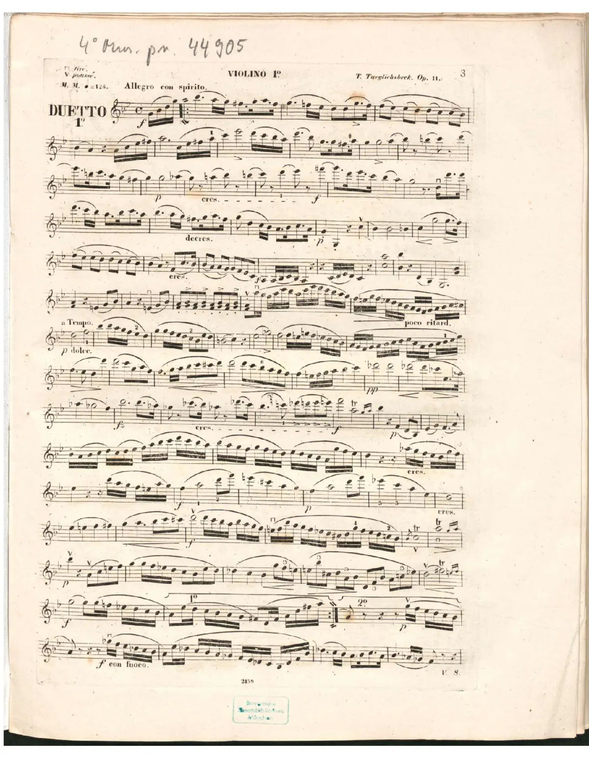 3 Duos for 2 Violins - Page 1