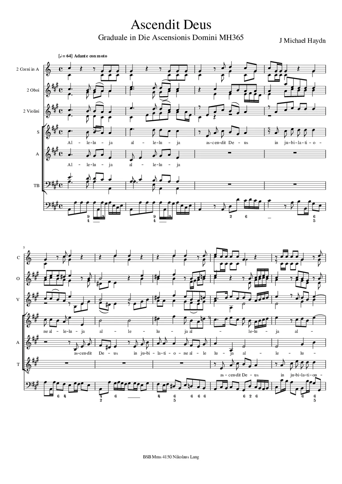 Ascendit Deus, MH 365 - Page 1